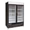 Maxx Cold Refrigerator 48 cu.ft., DBL Slide Dr, Comm. Merchandiser, Black/Glass MXM2-48RSB - alternate 1